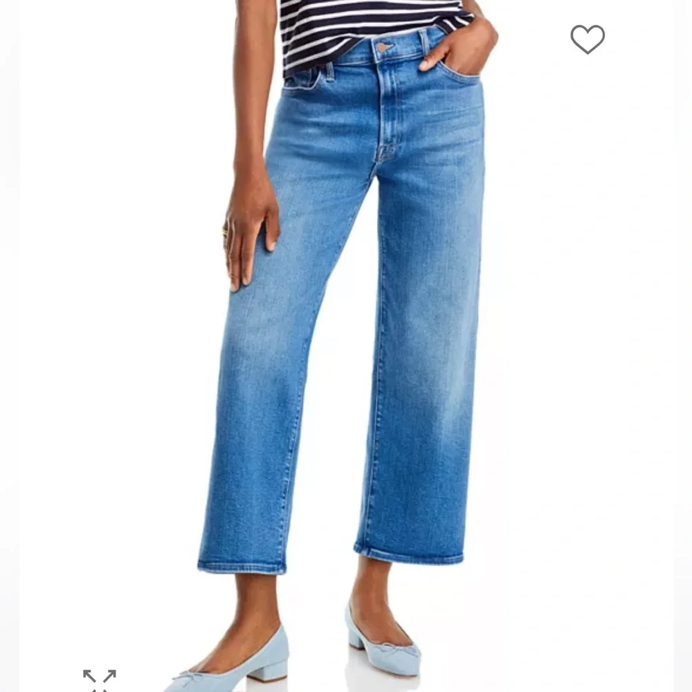new Mother The Dodger High Rise Ankle Wide Leg Jeans in Work Hard Play Hard